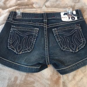 Fitted Blue Jean Shorts